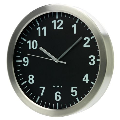Image of Tesco Black Face Wall Clock