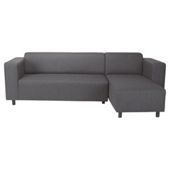 Stanza Fabric Corner Charcoal Right Hand Facing