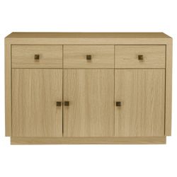 Torino 3 Drawer 3 Door Sideboard, Oak Effect