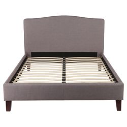 Roma Double High Back Fabric Bed Frame
