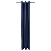 Tesco Faux Silk Lined eyelet Curtains W162xL229cm (64x90"), Navy