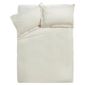 Finest Pima Cotton Satin Stripe King Size Duvet Set, Ivory