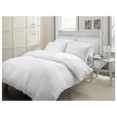 Finest Pima Cotton Checked Duvet Set Double
