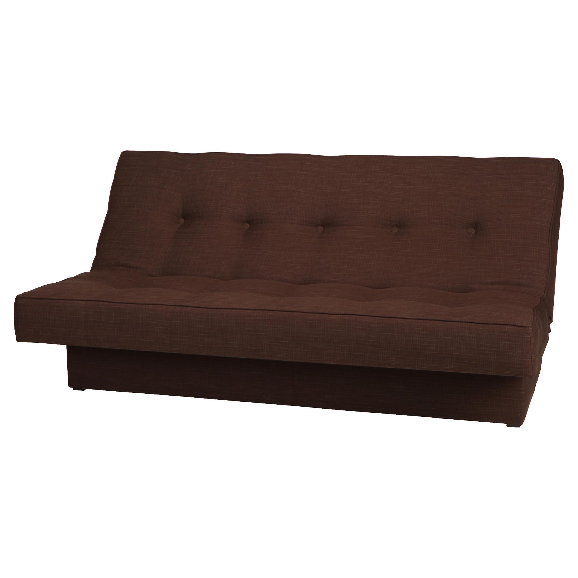 Clinton Fabric Pocket Sprung Clic Clac Sofabed Chocolate at Tesco Direct