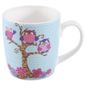 Tesco Owl Set of 4 Mugs.