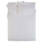 Finest Pima Cotton Satin Stripe Duvet Set 50cmx 75cm,  White