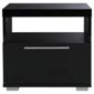 Milan High Gloss Side Table / Black