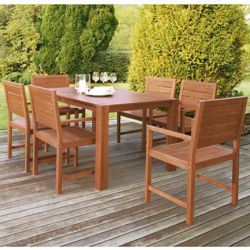 Hampton Wooden 6 Seater Patio Set