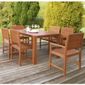 Hampton Wooden 6 Seater Patio Set