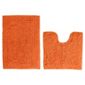 Tesco Pedestal And Bath Mat Set Orange