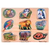 Melissa & Doug Zoo Sound Wooden Puzzle