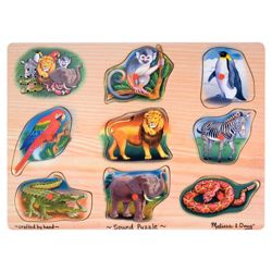 Melissa & Doug Zoo Sound Wooden Puzzle