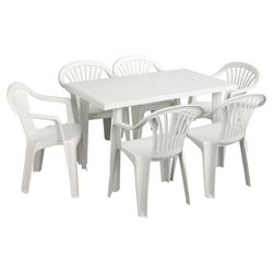Plastic Garden Furniture on Buy White Plastic Garden Furniture Set From Our Outdoor Dining Sets