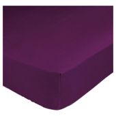 F&F Home Sateen Fitted Sheet Double Amethyst