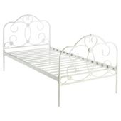 Florence Single Bed Frame, Cream
