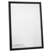 Tesco black certificate frame, A4