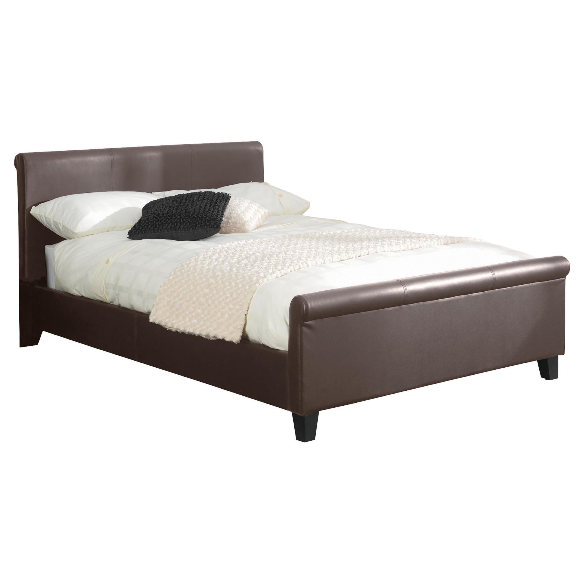 Cannes Classic Scroll King Bed Frame, Brown at Tescos Direct