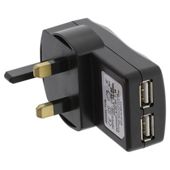 Kit Dual USB Mains Charger Universal