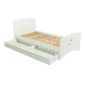 Butterfly Single Bedframe With Storage, White