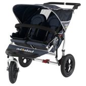 Out 'n' About V2 Nipper 360, 3 wheeler Double pushchair, Navy