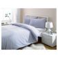 Tesco Value Stripe Duvet Set Blue King 230cm x 220cm