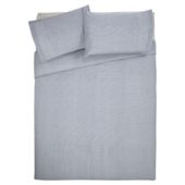 Tesco Value Stripe Duvet Set Blue King 230cm x 220cm