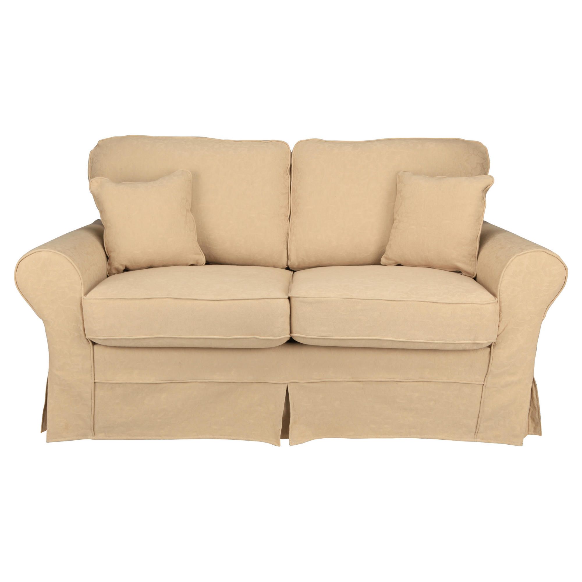 Louisa Sofa Bed with Removable Jaquard Cover, Camel at Tesco Direct