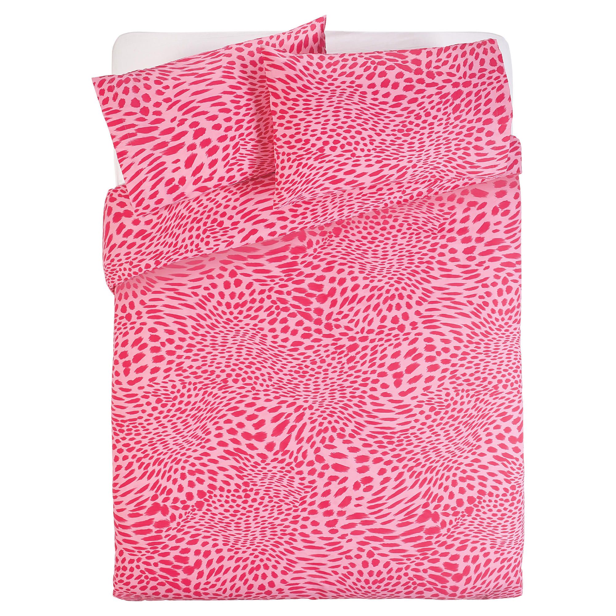 Leopard Duvet- Double (Pink)