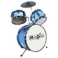 Music Alley Three Piece Junior Drum Kit - Blue (Bass Drum, Snare Drum, Tom Tom & Cymbal)