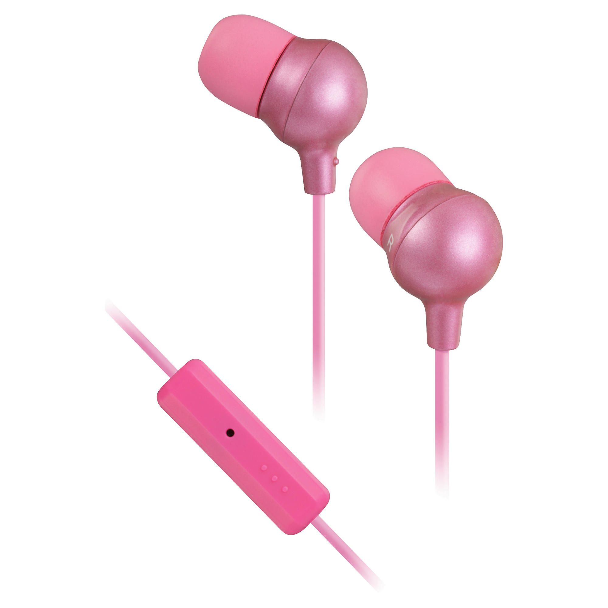 JVC Marchmallow Remote In-ear Headphones, Pink