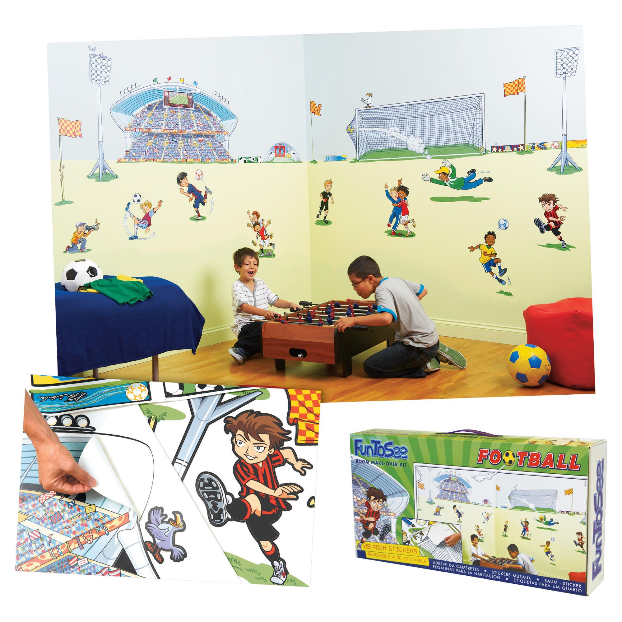 FunToSee Football Room Make-Over Kit 