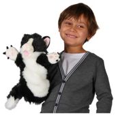 The Puppet Company Black & White Cat Puppet.