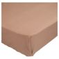 Tesco Single Flat Sheet Dark Natural,