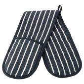 Tesco butcher's stripe double oven glove