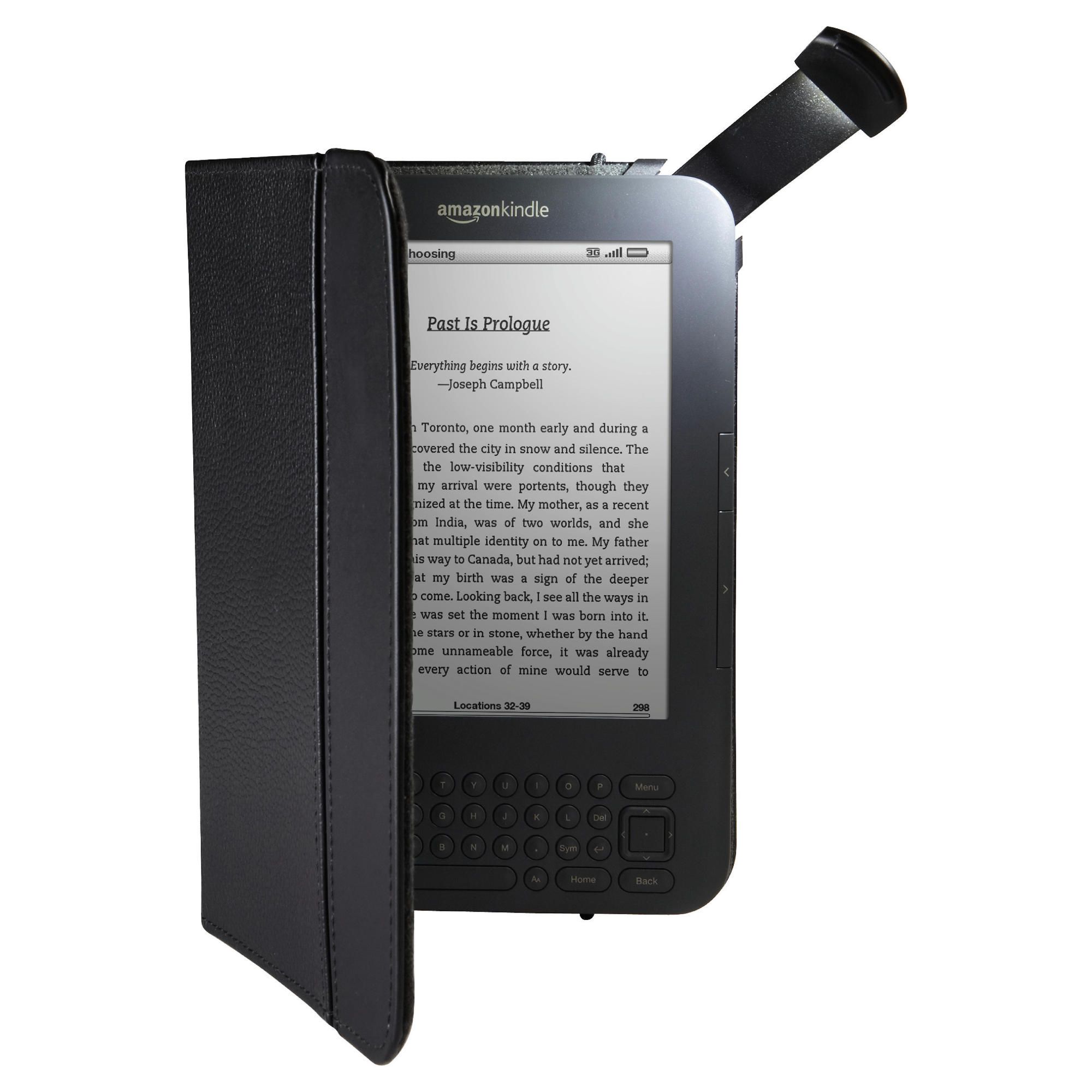 Kindle Keyboard Leather Cover with Light