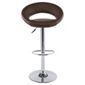 Enco Barstool Chocolate Faux Leather