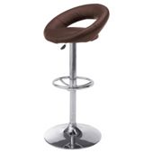 Enco Barstool Chocolate Faux Leather