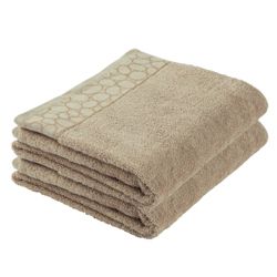 F&F Home Pebble Bath Sheet Pair White