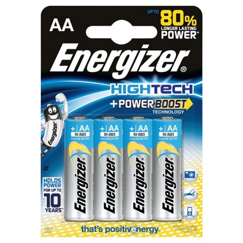 Image of Energizer Hightech 4 Pack Alkaline Aa Batteries