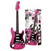 Jaxville Custom Punk Design Electric Guitar Pack - Pink & Black
