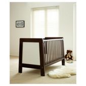 Saplings Pisa Cot Bed, Walnut & White