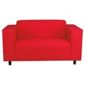 Stanza Fabric Small Sofa Red