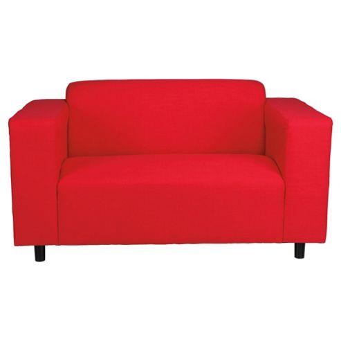 Image of Stanza Fabric Small 2 Seater sofa Red