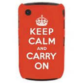 Orbyx Keep Calm & Carry on Case BlackBerry Curve 8520/9300 Red