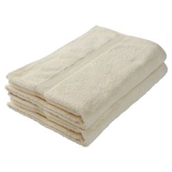 Tesco Bath Sheet Pair Cream