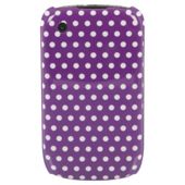 Orbyx Polka Dot Case BlackBerry Curve 8520/9300 Purple