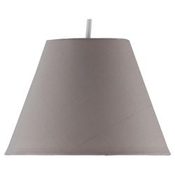 Tesco Lighting 23cm Plain Counter shade, Taupe
