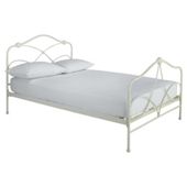 Dijon Single Bed Frame, Cream