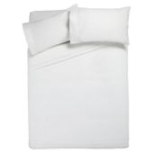Finest Pima Cotton Piped Edge Duvet Set Double