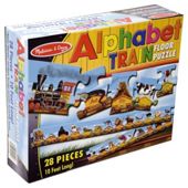 Melissa & Doug Alphabet Train Floor 28 Piece Wooden Jigsaw Puzzle